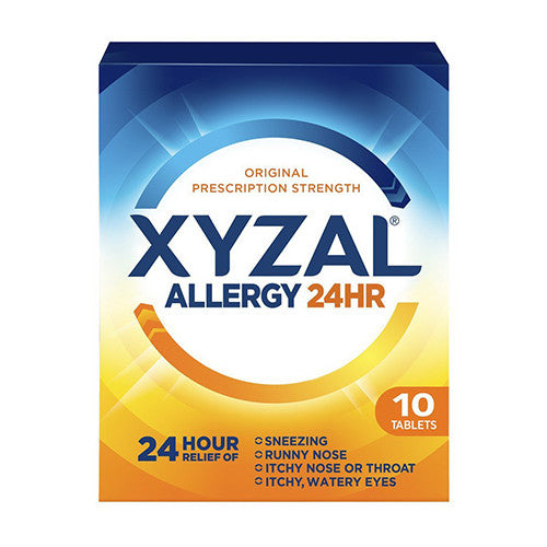 Xyzal Allergy 24 Hour Relief Of Tablets, 10 Ea